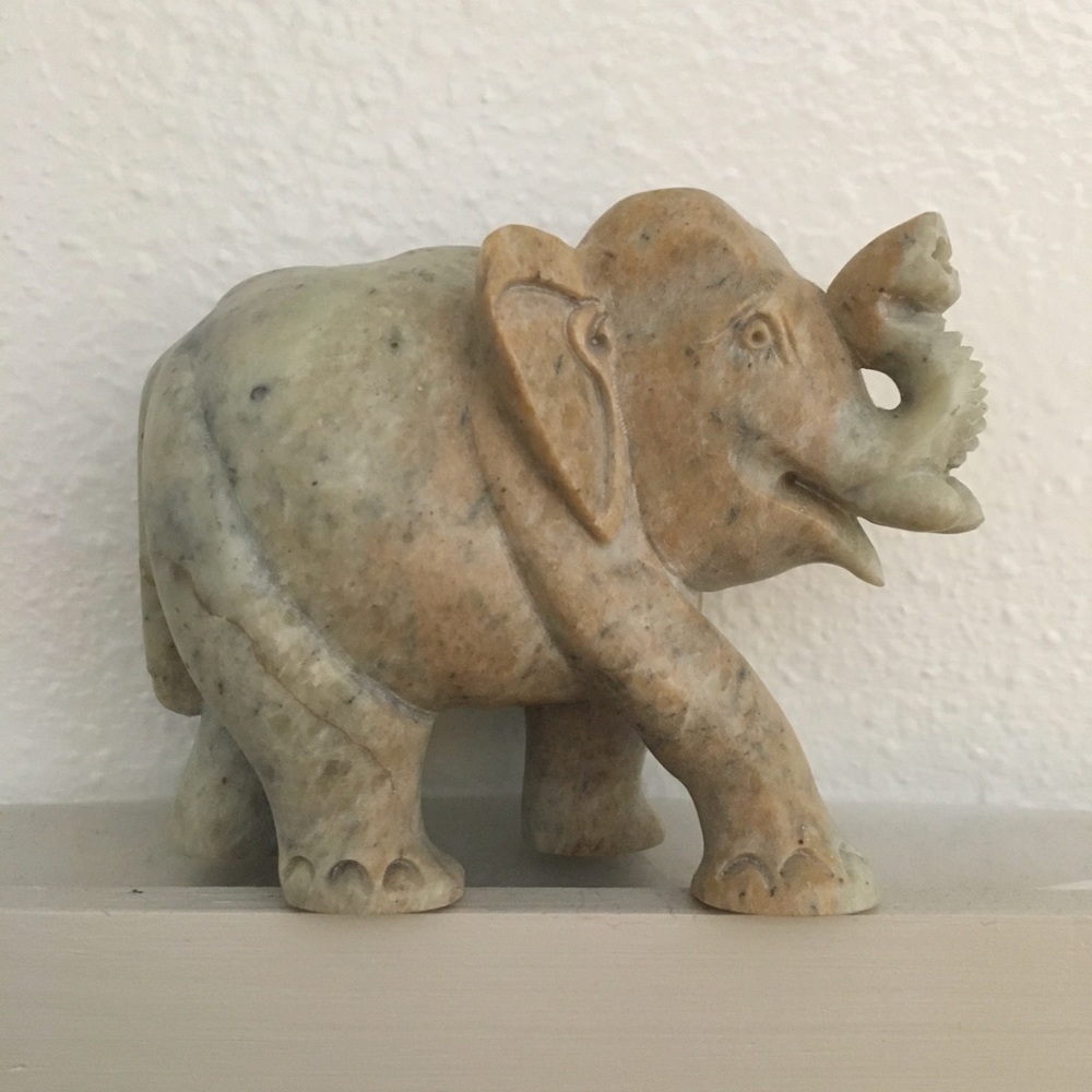 Handcarved Stone Elephant